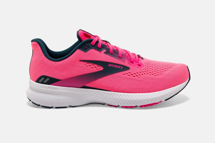 Brooks Launch 8 Road Loopschoenen Dames - Roze/Donkerblauw - 082395RJM